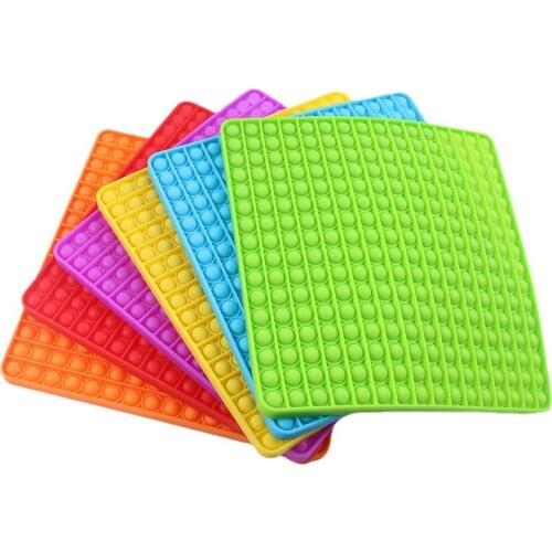 30cm Fidget Toy Cartoon Shape Pressure Relief Toy Children Silicone Push Bubble Fidget Toy Children Fun Decompression Toy