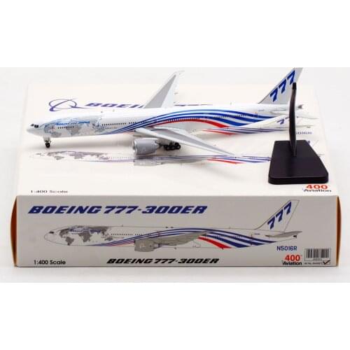 1:400 Alloy Collectible Plane Aviation AV4091 Boeing House Color B777-300ER Diecast Aircraft Jet Model N5016R With Stand