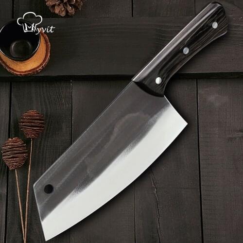 Chinese Knife Butcher 7.5inch Meat Chopping Knives Kitchen Chinese Chef Knife Stainless Steel Cleaver Slicer Vegetable Cutter