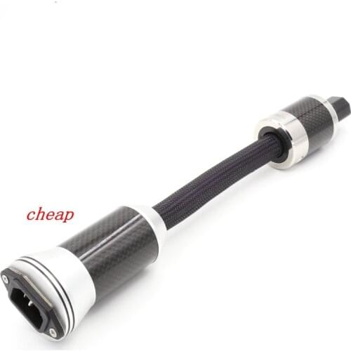 Cheap--Hi-End FURUTECH strumień-50 filtr In-Line filtr zasilania z włókna węglowego filtr zasilania 30 CM