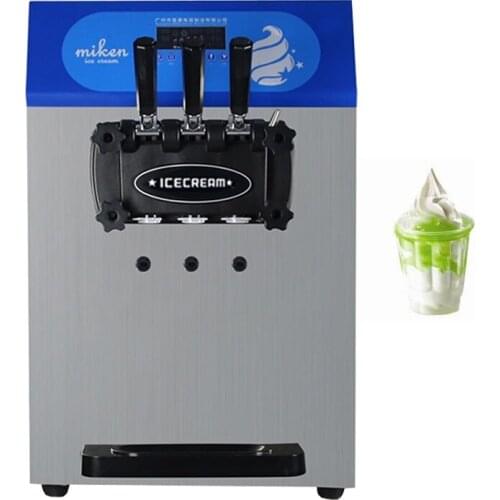 New Style Small Soft Ice Cream Machine 3 Flavors Ice Cream Makers Fully Automatic Ice Cream Vending Machine