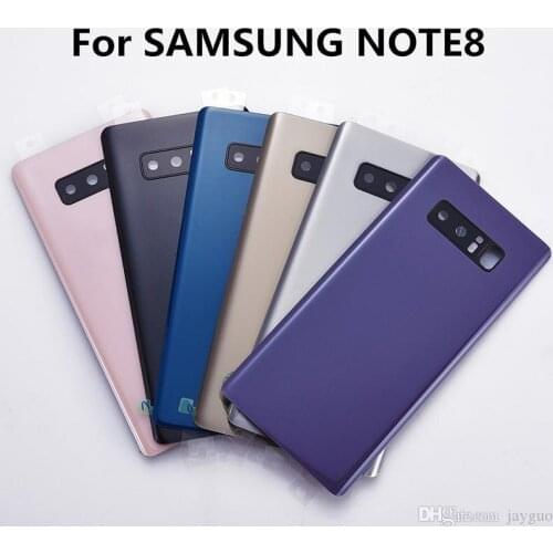 OEM For Samsung Galaxy Note8 Note 8 Back Battery Cover Rear Door G Back Battery Coverlass Housing +Adhesive Sticker+Double LOGO