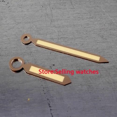 Parnis orange watch hands for 45mm 47mm case 6497 6498 movment