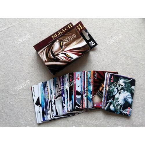 Anime BLEACH Poker Cards Printed With Kurosaki Ichigo Desk Cards for Cosplay Accessories DIY