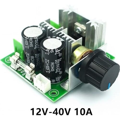 PWM DC motor speed controller, pump stepless variable speed adjustment switch module, high efficiency 12V-40V 10A