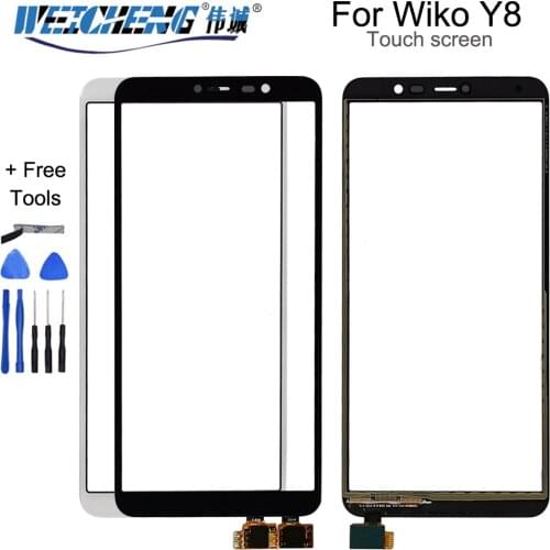 5.99''Black/White For Wiko Y80 Touch Panel Touch Screen Digitizer Sensor Replacement For Wiko Y80 Touch Glass Lens+Tools