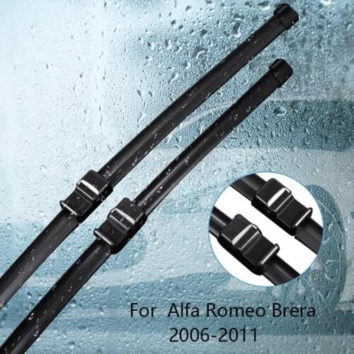 Wipers Blade For Alfa Romeo Brera from 2006 2007 2008 2009 2010 2011 Car Accessories For Auto Rubber Windscreen Wiper
