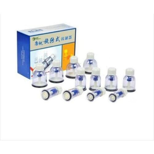 12 Pcs Rotary Cupping Set Nipple Enlargement NO-Pump Power Suction Enlarger Kit free shipping