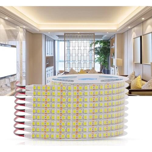 DC 12V Led Strip SMD 5050 5054 2835 Waterproof 6000K 4000K 3000K 60 120 240Leds/m Flexible LED Ribbon Tape Light Strip Lamp 5m