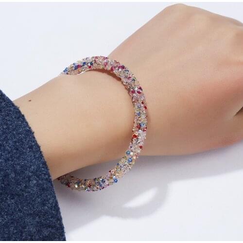 2021 latest fashion trend full rhinestone bracelet all-match temperament female bracelet bracelet manufacturer wholesale