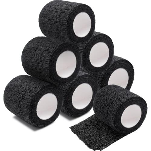 2in x 5 Yards Tattoo Grip Cover Wrap Self Adhesive Tape Elastic Tatttoo Bandage Wrap Handle Grip Tube Tattoo Supplies