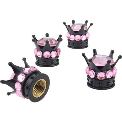 4Pcs/Set Bling Rhinestone Tire Wheel Stem Caps Car tire cap Auto Truck pneumatic valves plugs cover on the nipple automobile