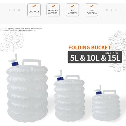 5L/10L/15L Outdoor Water Bags Foldable Drinking Camp Cooking Picnic BBQ Water Container Bag Carrier Car Water Tank Water Bucket