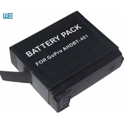 Gopro Accessories.30pcs/Lot AHDBT-401 AHDBT401 Batteries for GoPro HERO4 Black and GoPro HERO4 HERO 4 Silver Video Camera
