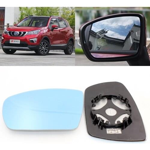 For Changan CS15 CS35 CS95 Car Side View Door Wide-angle Rearview Mirror Blue Glass With Base Heated 2pcs
