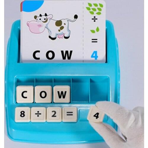 2021 New Matching Letter Number Matching Spelling Reading Toys Educational Interactive Games Alphanumeric Reading Toys For Kids