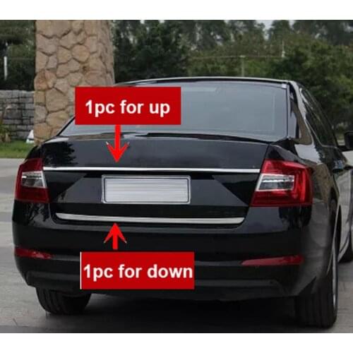 1pc for Skoda Octavia 2015-2017 Trunk tailgate Stainless steel Decorative strip