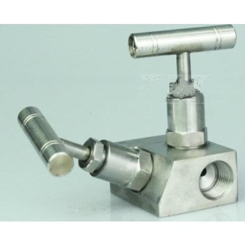 High Pressure Stainless Steel 2 Way female Instrument Manifold Valve DN5 multi-way manifold valve with drain valve
