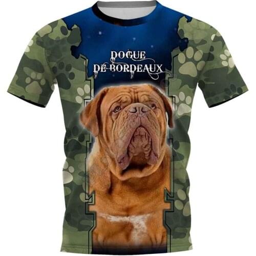 Dogue De Bordeaux 3D Printed t shirts women for men Summer Casual Tees Short Sleeve T-shirts Funny Animals Short Sleeve
