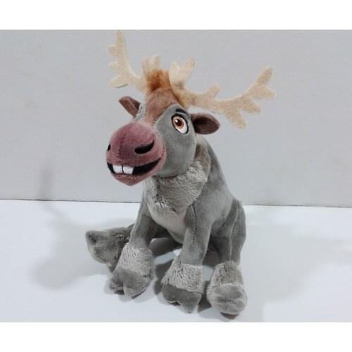 Disney Sitting 18cm Frozen Sven Stuffed Plush Toy Kawaii Reindeer Sven Soft Kids Dolls Gifts for Children