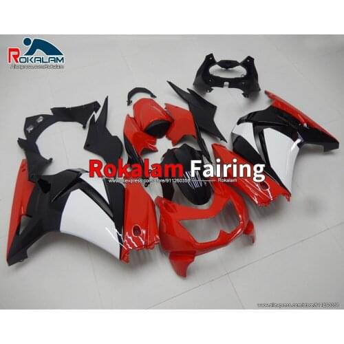 Cowlings For Kawasaki Ninja ZX250R EX250 2008 2009 2010 2011 2012 Red Black White Motorcycle Fairing Kit (Injection Molding)
