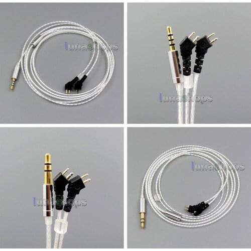 LN006193 3.5mm 2.5mm Balanced Pure Silver Plated Earphone Cable For Etymotic ER4B ER4PT ER4S ER6I ER4
