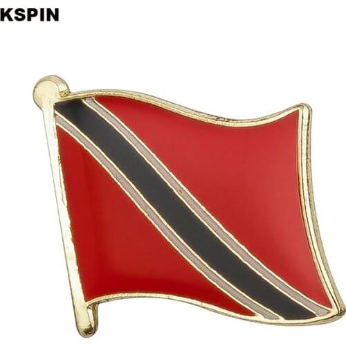 Trinidad-Tobago National Banner Badges Metal Pin for Clothes Rozet Makara Replica Coins 10pcs KS-0175