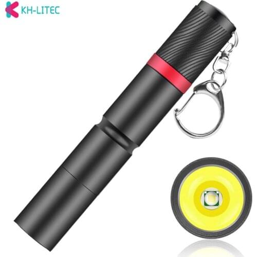Mini Ultra Bright LED Flashlight 3 Modes XPE Lamp IP67 Waterproof Penlight Portable Keychain Torch Light For Outdoor Camping