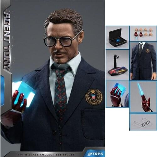 MTOYS MS015 1/6 Hero Tony Figure Model 12 INCH Robert Downey Jr. Soldier Action Doll Full Set Toy