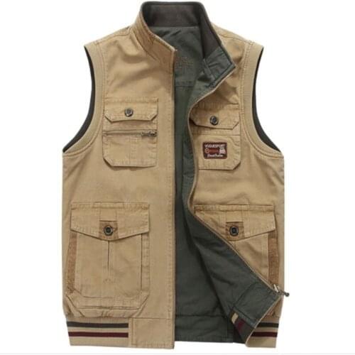 Men Military CLothing Waistcoat Army Tactical Many Pockets Vest Sleeveless Jacket Plus Size 6XL 7XL 8XL 9XL big Male Travel Coat