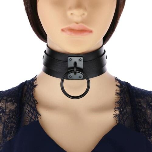 1PC Women Gothic Choker Multicolor Necklace Collar Chains Maid Punk Cosplay