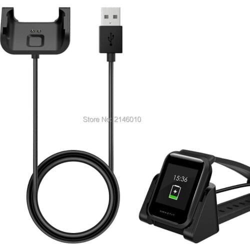 Portable Replacement USB Charger Charging Band Stand Adapter Station Cradle Dock with Cable for Amazfit Bip Smart Watch