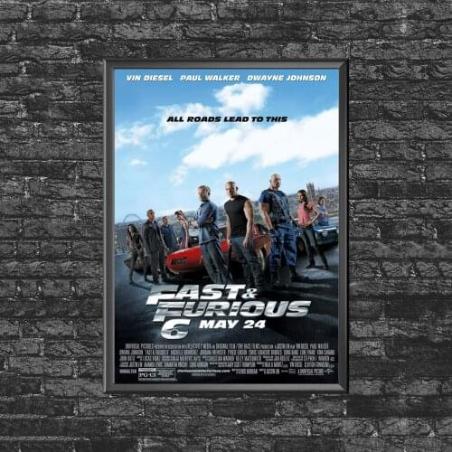 Fast And The Furious 6 Movie Poster Wall Painting Home Decoration (No Frame)