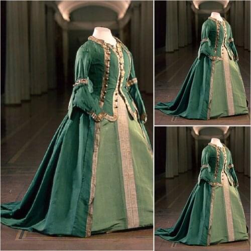 On sale customer-made Vintage Costumes Victorian Dress 1860s Civil War Southern Belle Gown Marie Antoinette dresses US4-36 C-339