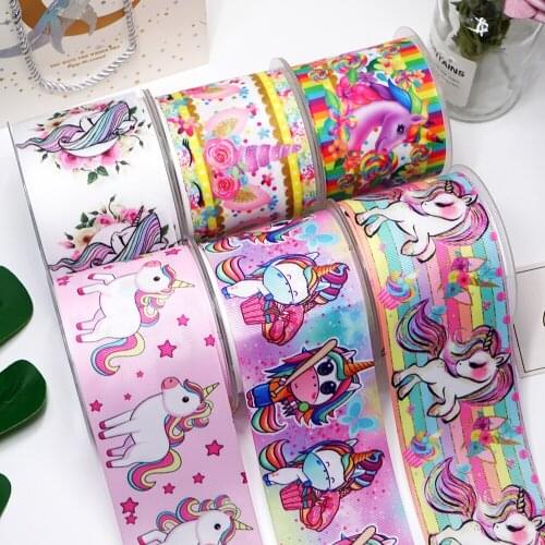 DIY Handmade Materials Printed Grosgrain Ribbon 50 Yard Per Size 33845