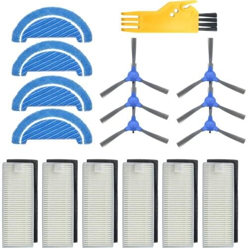 Robot side brush hepa filter mop cloth For Cecotec Conga Excellence 1090 robot vacuum cleaner parts accessories replacement kit