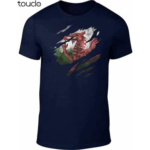 Torn Wales Flag T-Shirt - Funny Welsh rugby sport