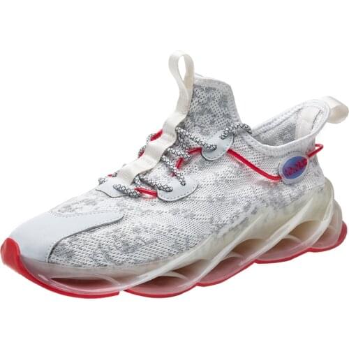 Mesh Breathable Man Casual Shoes Lightweight Men Sneakers Shock Absorption Running Sneakers Black White Zapatos Deportivos