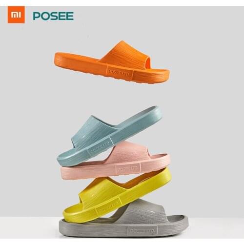 NEW Xiaomi Men Women Couples Flat Slippers Flip Flops Sandals Household Casual Bath Slip On Slides With Bulge Massage Dots
