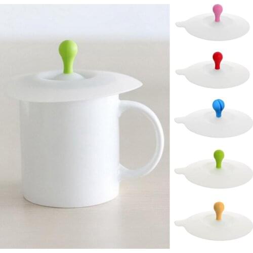 Silicone Water Cup Cover Lid Spoon Ceramic Teacup Lid Kitchen Accessories Dropshipping Wholesale