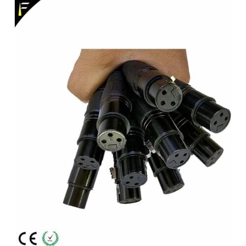 6xLOT Disco Dj Light DMX512 3pin 3XLR Cable Connector Cord Cabling For Stage Light Signal Transmission Free Shipping