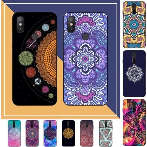 TOPLBPCS Vintage Indian Floral Henna Mandala Yoga Ethnic Phone Case for Redmi Note 8 7 9 4 6 pro max T X 5A 3 10 lite pro