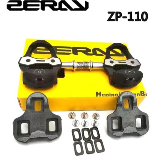 ZERAY Road Bike Pedals 30% Carbon Fiber with Cleats ZP-110 ForLOOK KEO Self-locking Bearings Bicycle Accessories