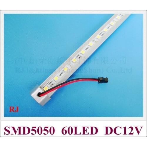 LED rigid strip LED light bar LED cabinet light jewlry light hard strip 100cm 60 led SMD5050 DC12V 14.4W 800lm non-waterproof