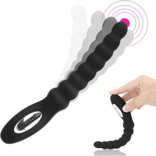 10 Speed Vibrator USB Charge Vibrators Sex Toys For Unisex Anal Beads Prostate Massage Dual Motor Women Butt Plug Stimulator