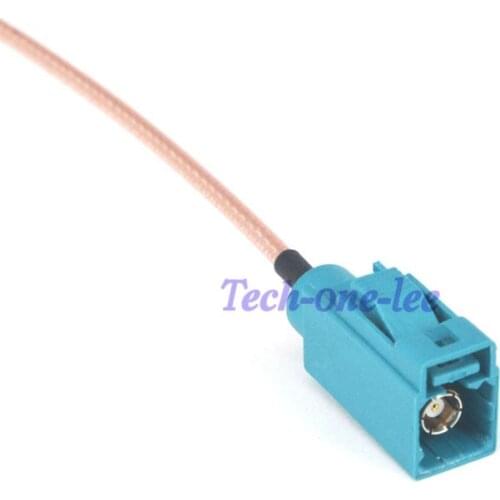 5 piece/lot GPS External Antenna Cable Fakra Z Female to Female RF Coax Adapter Pigtail Jumper Cord 0.5 Feet