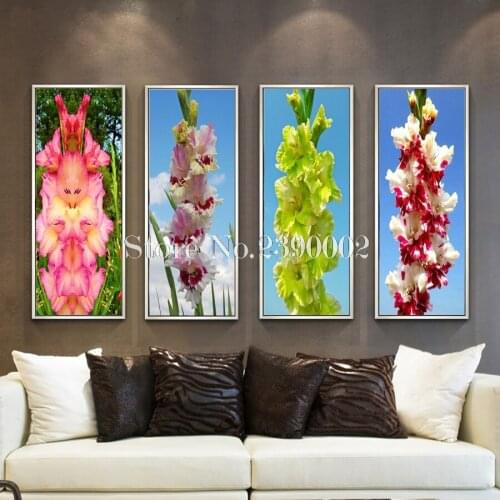 5D DIY Diamond Painting Flower Wall Stickers Decorative Painting Full Rhinestone Mosaic Cross Stitch Diamond Embroidery Orchid