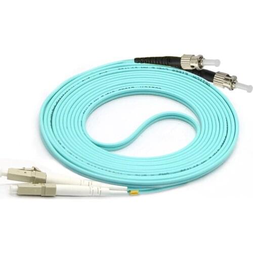 Free Shipping ST/UPC-LC/UPC Multi-Mode OM3 Fiber Cable Multimode Duplex Fiber Optical Jumper Patch Cord 3M 5M 10M 25m
