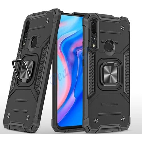 Armor Shockproof Case for Huawei P Smart Z Defender Drop Protective Cover Magnet Holder Ring Case on Huawei P Smart Z