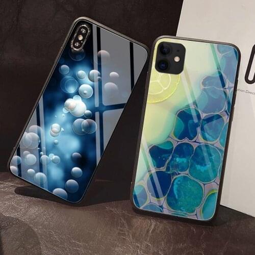 Molecular art Phone Case Tempered Glass For iPhone 12 Pro Max Mini 11 Pro XR XS MAX 8 X 7 6S 6 Plus SE 2020 case